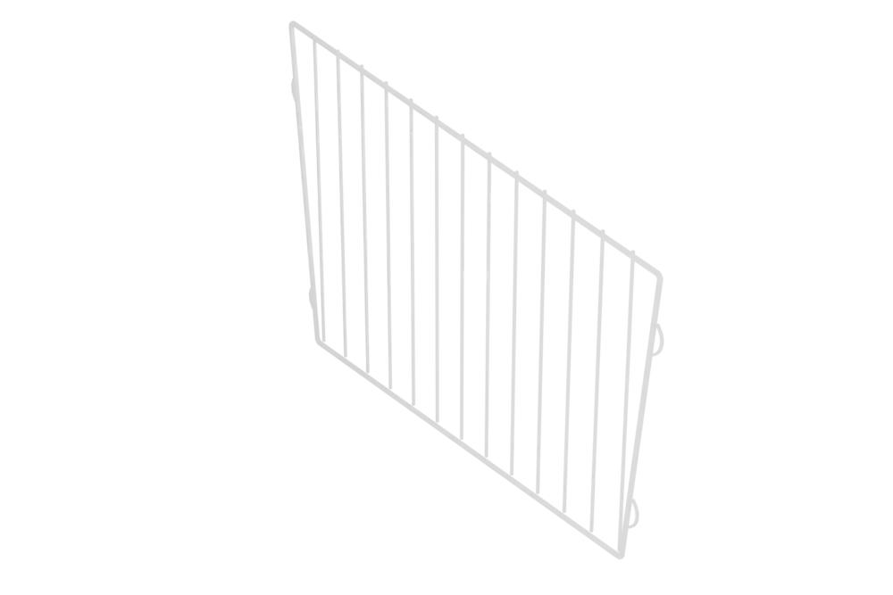 Divider for wire basket H330, White